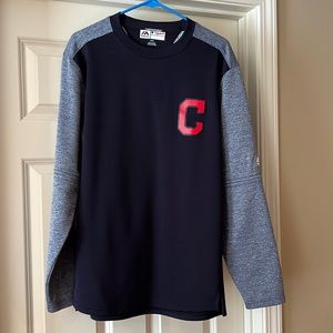 Mens Cleveland Guardians Authentic MLB sweatshirt.